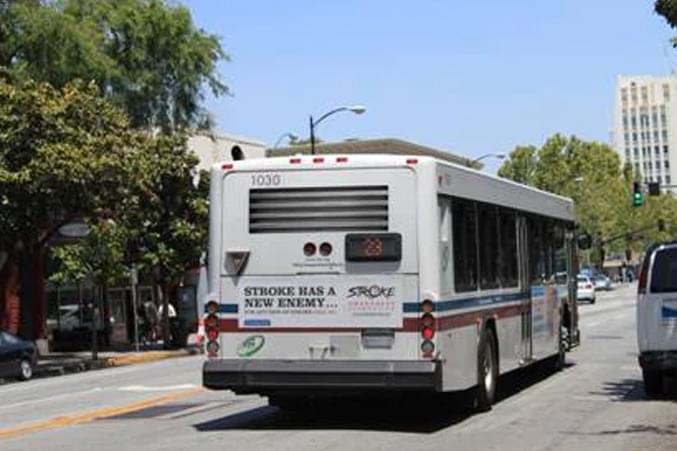 Stroke Awareness Foundation Ad on Bus